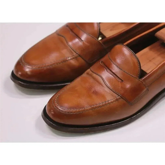 Charles Tyrwhitt Made in England Whiskey Brown Leather Penny Loafers US 10 main image 8